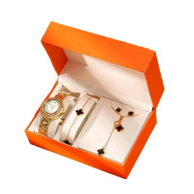 China Barber Shop gift women fashion trend leisure watch+bracelet+necklace+earrings (4pcs/set) temperament for sale