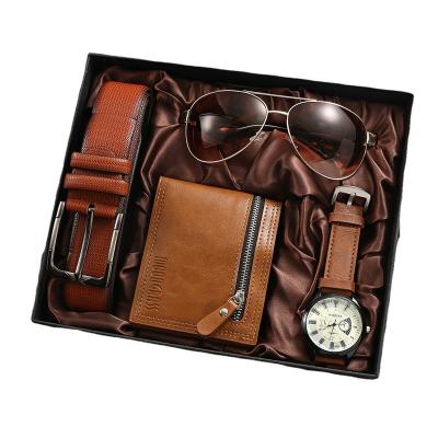 China Fashion\Classic Men\Business\Sports Watches 2022 Belt Luxury Wallet Combo Clock Hands Set Gift For Men Customizable Design Fast Shipping for sale