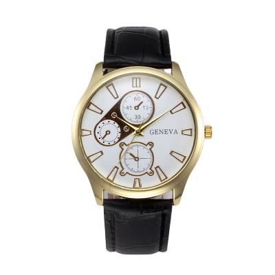 China Chronograph Men's Fashion Trend Casual Simple Belt Wild Personality Quartz Watch for sale