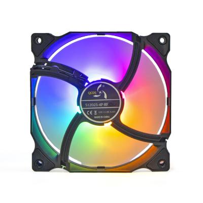 China Computer Case 120mm RGB Computer Fan LED Multi-colors 4 Pin 120mm CPU Cooler RGB Computer Fans RGB Fans 120mm Computer for sale