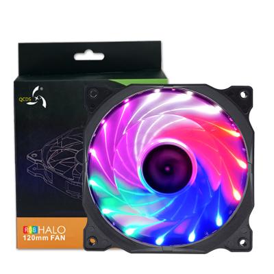 China Computer Case Factory Price All In One Cooler China Hot Selling New Design Computer Fan PC Fan With Colorful Led Lights Metal PC Case RGB Fans for sale