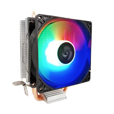 China Famous processor china brand QCDS silent cpu cooler 775 be quiet cooler amd universal fan cooler h410r RGBcpu lil heatstick for sale