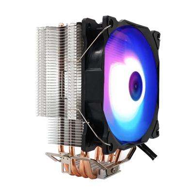 China Graphics Card 4 Cooling Pipes Muffle Computer CPU Cooler PC Fan RGB Fan 120mm for sale