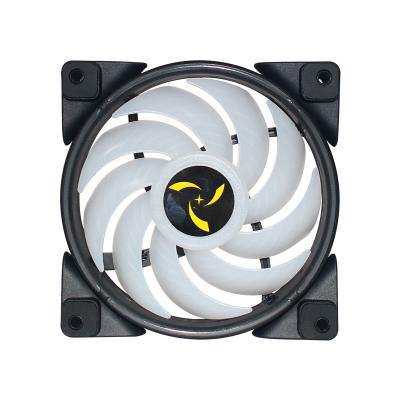 China Computer Case QCDS Seven Colors Cooler Cooling LED PC Fan 120mm Fan Silent Computer for sale