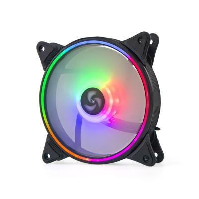 China Factory 120MM Big 4pin Computer Case CPU Fan With LED For Computer Ventilador Para PC Fans RGB 12CM Case Fan for sale