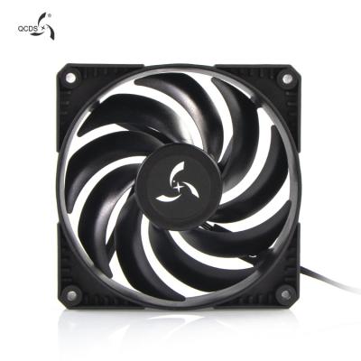 China Computer Case PC Computer 120mm 4 Pin RGB Cooler Cooling Fan With LED Lights 52 CFM 12cm CPU RGB Fans 12V DC Computer Fan for sale