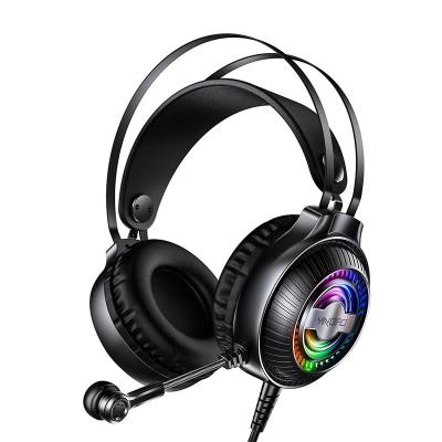 China Wholesale Headband USB Headset Gamers RGB Gaming Audiophile Headset With Microphone for sale