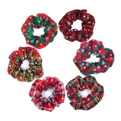 China Fashion Christmas Hair Ring Scrunchies Ponytail Headdress Elastic Hair Bands For Women In Headbands for sale