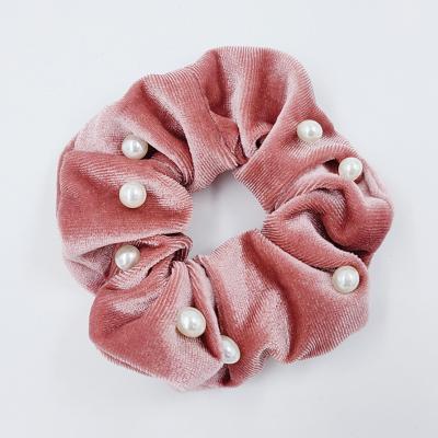 China Pearl Headband Temperament Ball Headdress Fashion Elastic Flannel Headband FD-035A for sale