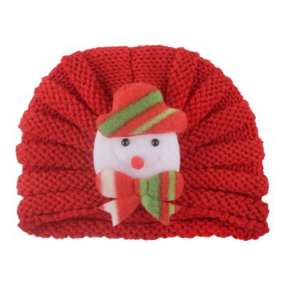 China Imitate Animal Sale Like Santa Claus Knitted Hat, Warm Cakes Baby Children's Christmas Ornaments Winter Winter Warm Stylish Hat for sale