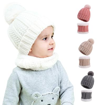 China New autumn and winter hats child's wool soft hat thickened warm children's sports knitted hat for sale