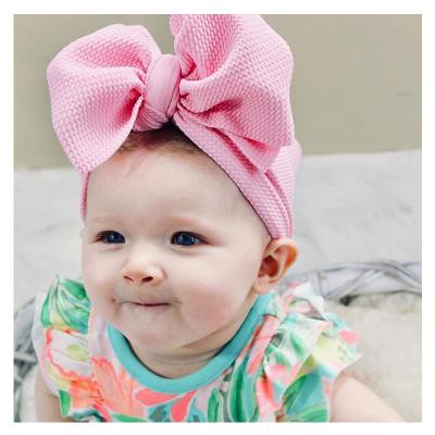 China Popular Baby Spring Style Wide Headband Kids Clear Elastic Hair Bands Corn Kernels Bow Fashion Large for sale