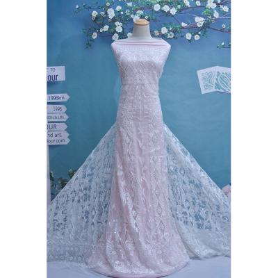 China Anti-static Comfortable And Breathable Lace Dress Hot-selling High-end Luxury Fabric Wedding for sale