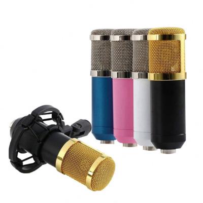 China Low Price Perfect Sound Golden Cardioid Bm800 Condenser Microphone With Filter for sale