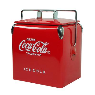 China Viable Cooler Box Metal Customized Logo Cool Color Feature for sale