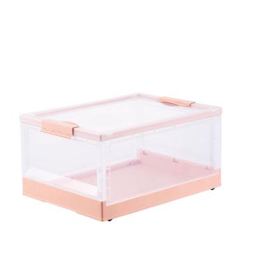 China Living Room Living Room Material Bedroom Household Plastic ABS PP Folding Storage Box for sale