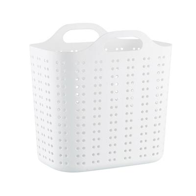 China Eco-friendly durable high quality plastic wicker laundry basket large size cheap laundry basket for sale