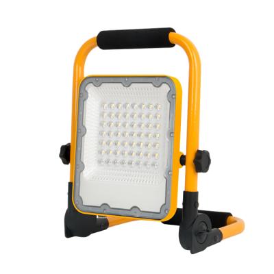 China Rechargeable Camping LED Work Light Tripod Construction Spotlight 20W 30W 50W IP65 Working Spotlight For Outdoor Camping Use for sale