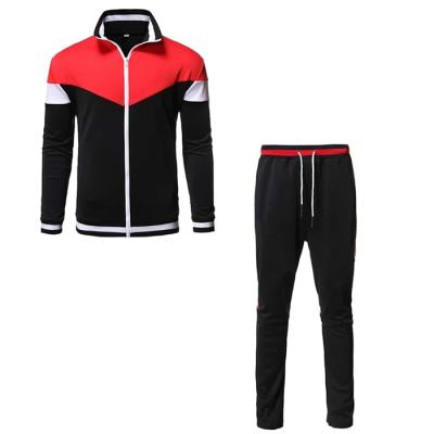 China Winter Breathable New Arrival Color Block Jakcet Set Two Piece Jogger Pants Sets Men Two Piece Matching Tracksuits for sale