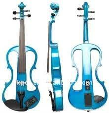 China Electric guitar white blue electric violin for sale