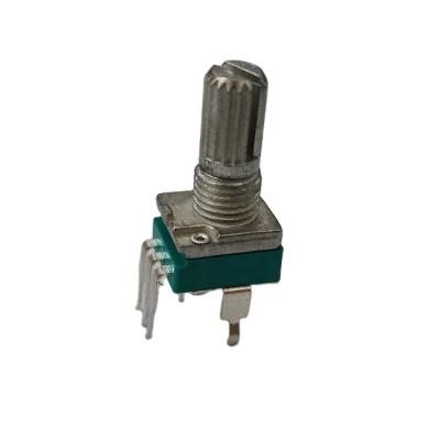 China Horizontal Rotary Iron 9mm Potentiometer 100K Ohm Remote Control Potentiometer for sale