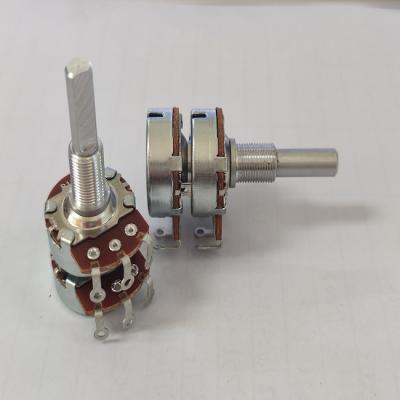 China High Quality Direct Selling Automotive Dual A100K B100K C100K 24mm Potentiometer 26mm Encoder for sale