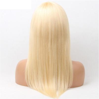 China Jingxiu Glueless 10A Body Wave China Sellers Jingxiu Glueless 10A Bone Real Human 13X6 Transparent Blonde Straight Front Closure Lace Wig for sale