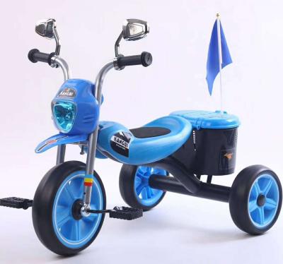 China Ride On Toy New Fashion Baby Tricycle Children Steel Tricycle With Music Children Tricycle Ride On Styling Car for sale