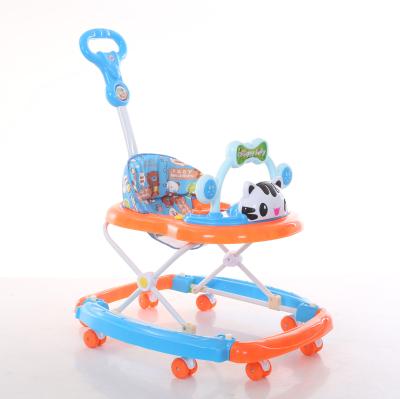 China Hot Sale Plastic 4 In 1 Safety Baby Walker With Single Handle Baby Walker Popular Walker For Baby for sale