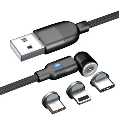 China MP3/MP4 Player China Wholesale 3 in 1 Magnetic Cable Stable Fast Charging High Quality Magnetic Cable For Apple Android for sale