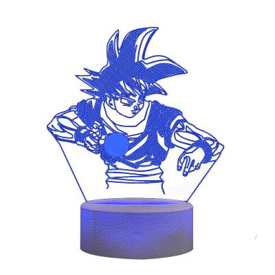 China Seven Dragon Ball 3D Night Light Children's Creative Atmosphere Modern Christmas Gift Bedroom Light Bedside Lamp for sale