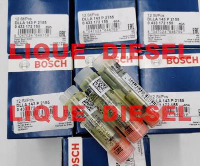 Chine Bec véritable 0433172155, DLLA143P2155, 0 433 172 155, DLLA 143 P 2155 d'injecteur de carburant de BOSCH à vendre