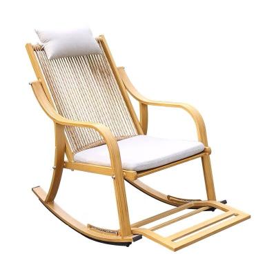 China Farm Front Porch Rocking Chair Adjustable Seat Pad and Seatback Cushion Set for sale