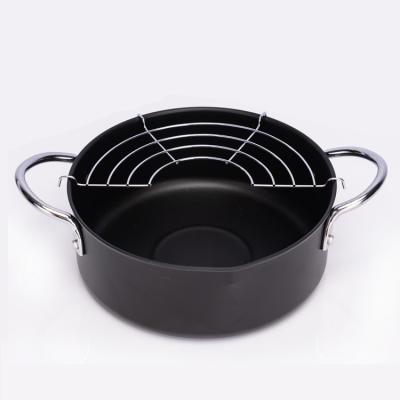 China 2022 Viable Household Frying Pan Multifunctional Cooking Pot Set 20cm Pot Kitchen Tempura Fryer Milk Pot for sale