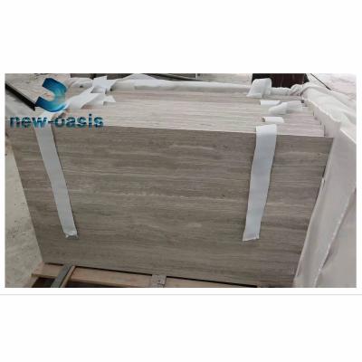 China White wooden grain marble tile for sale