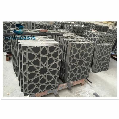 China Chinese black granite Basalt stone with engraved design  for interior  exterior for sale