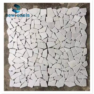 China White color free shape anti-slip mosaic zu verkaufen