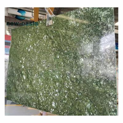 Cina Ming green marble slab for waterjet in vendita