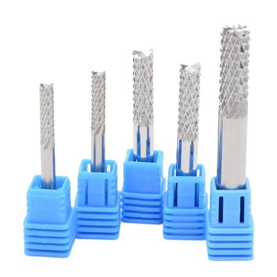 China Steel Good Quality Cutter Tungsten Cutter Milling Cutter Alloy CNC Trimming High Quality Woodworking Corn Teeth Milling End Mill for sale