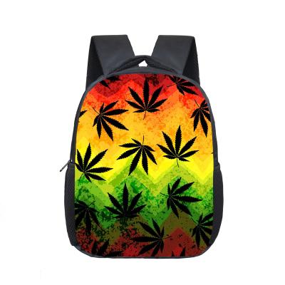 China Waterproof Smoke Weed Schoolbags Fashion Ladies Portable Maple Leaf Pattern Backpack Schoolboy For Bag Best Gift for sale