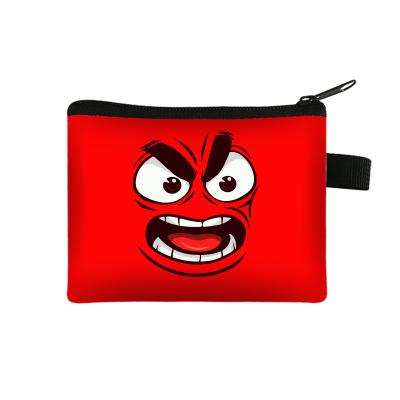 China Cute Fashion Expression Coin Clip Student Wallet Kids Grab Change Purse Female Mini Money Bag for sale