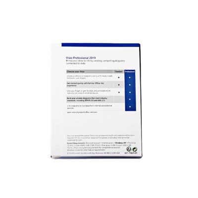 China Original Microsoft Office Visio Professional 2019 Box Retail Version Visio Professional 2019 for sale