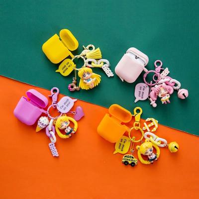 China Luna Sailor Moon Keychain KeyringTassel Energy Girl Car Bag Ring Holder Sailor Key Pendant Moon Key Chain Kawaii Airpods Decoration Key Chain for sale