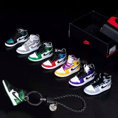 China Convenience rubber sneaker 2d key chain with good gound quality for sale