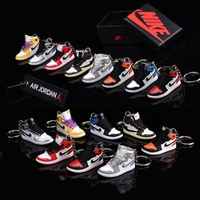 China Factory Mini Rubber 3d Sneaker Key Chain With Quality Assurance for sale