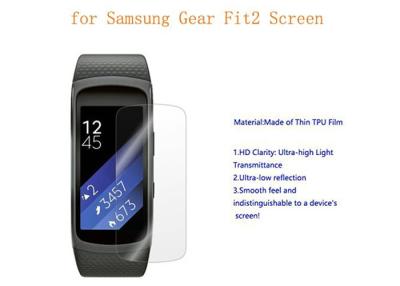 China Smooth Samsung Gear Fit 2 Screen Protector Perfect Match TPU Watch Screen Guard for sale