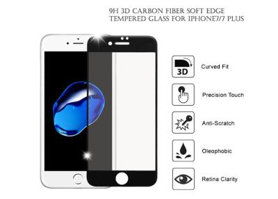 China Anti Broken IPhone Tempered Glass Screen Protector Carbon Fiber Full Coverage for sale