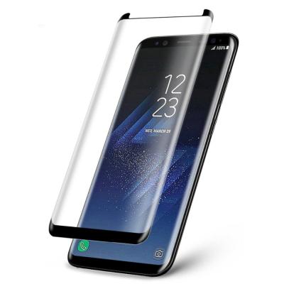 China Ausgeglichenes Glas-Schirm-Schutz Transperent-Blase des Samsung Galaxy-S8 3D geben frei zu verkaufen