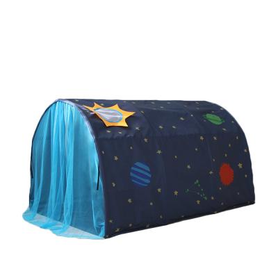 China Sports play 2021 new product blue sky peach skin fabric minimal and practical kids bed tent Tent Bed De Items for babies for sale