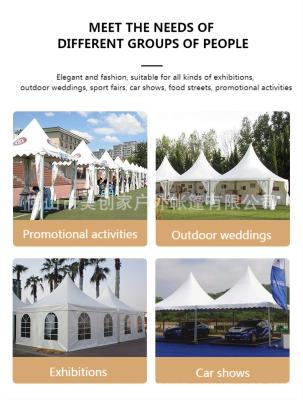 China 2021 Hot Selling Metal Minimalist 650g PVC Coated Outdoor Backyard Wedding Party Events Advertising Gazebo 4*4m Car Tent Garage for sale